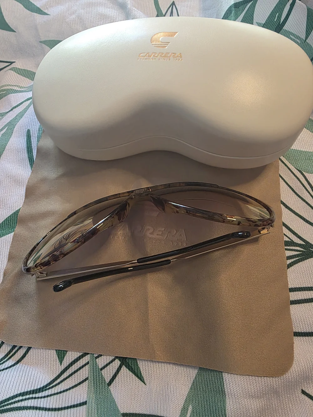 NWOT Carrera Endurance 65/N Special Edition Aviator Sunglasses Tortoise Brown